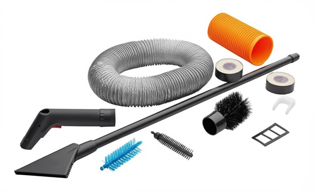 Dryer vent cleaning equipment